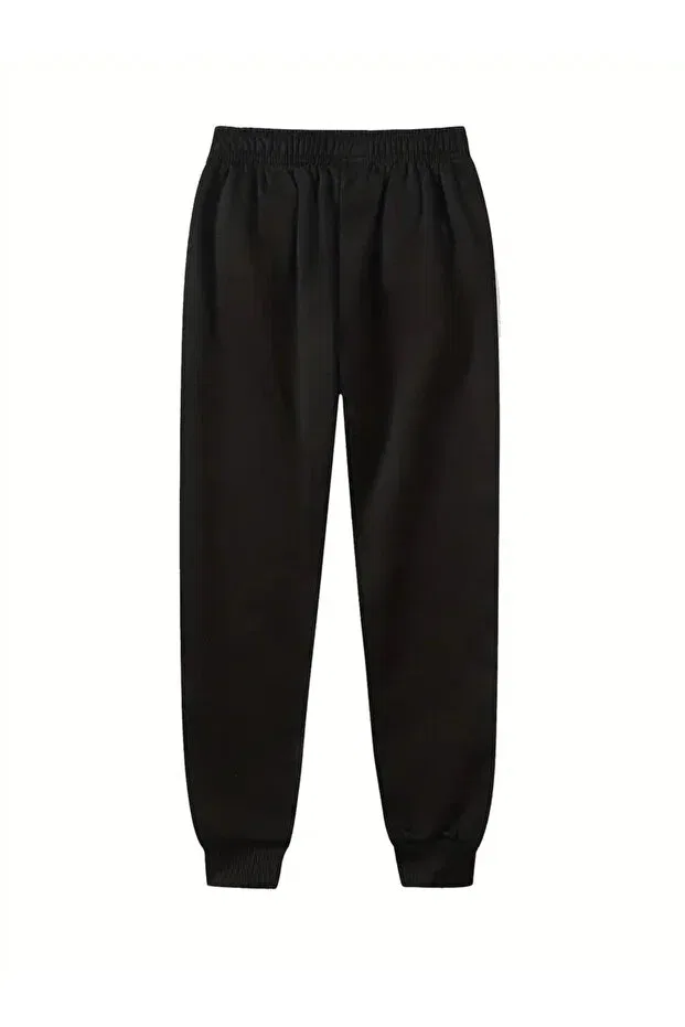 Детский комплект спортивных штанов с принтом Daxis Sportwear Company, Black-Gray-Violet — фото 2