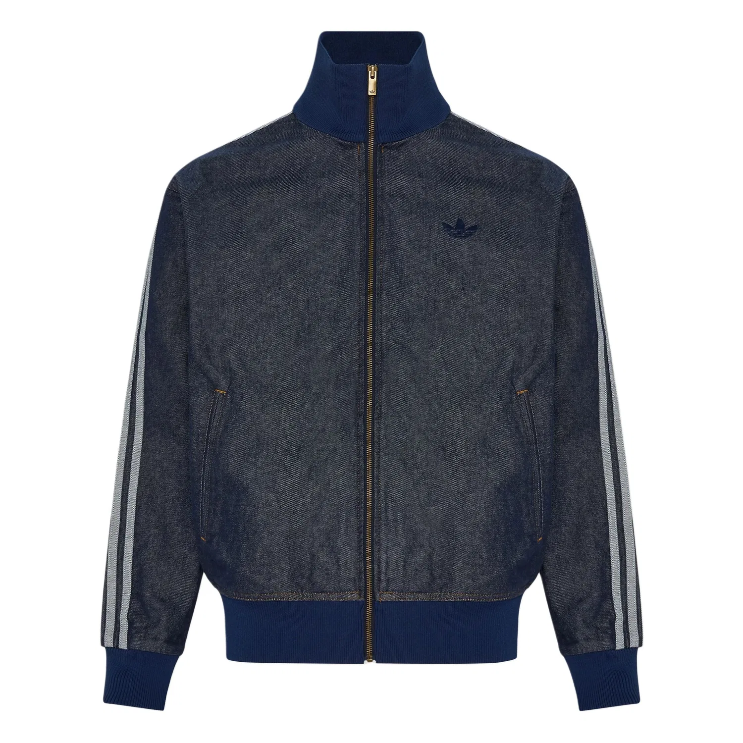 Мужская джинсовая куртка с воротником-стойкой Firebird Adidas Originals, Denim Indigo