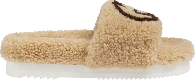 Сандалии Gucci Wmns Slide Interlocking G Merino Wool - Light Brown, коричневый