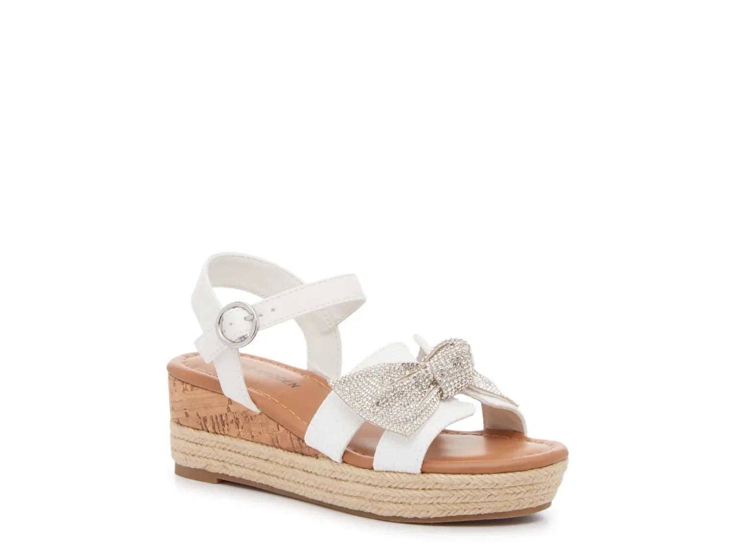 Сандалии-клинья Lara с бантом, Steve Madden, белый