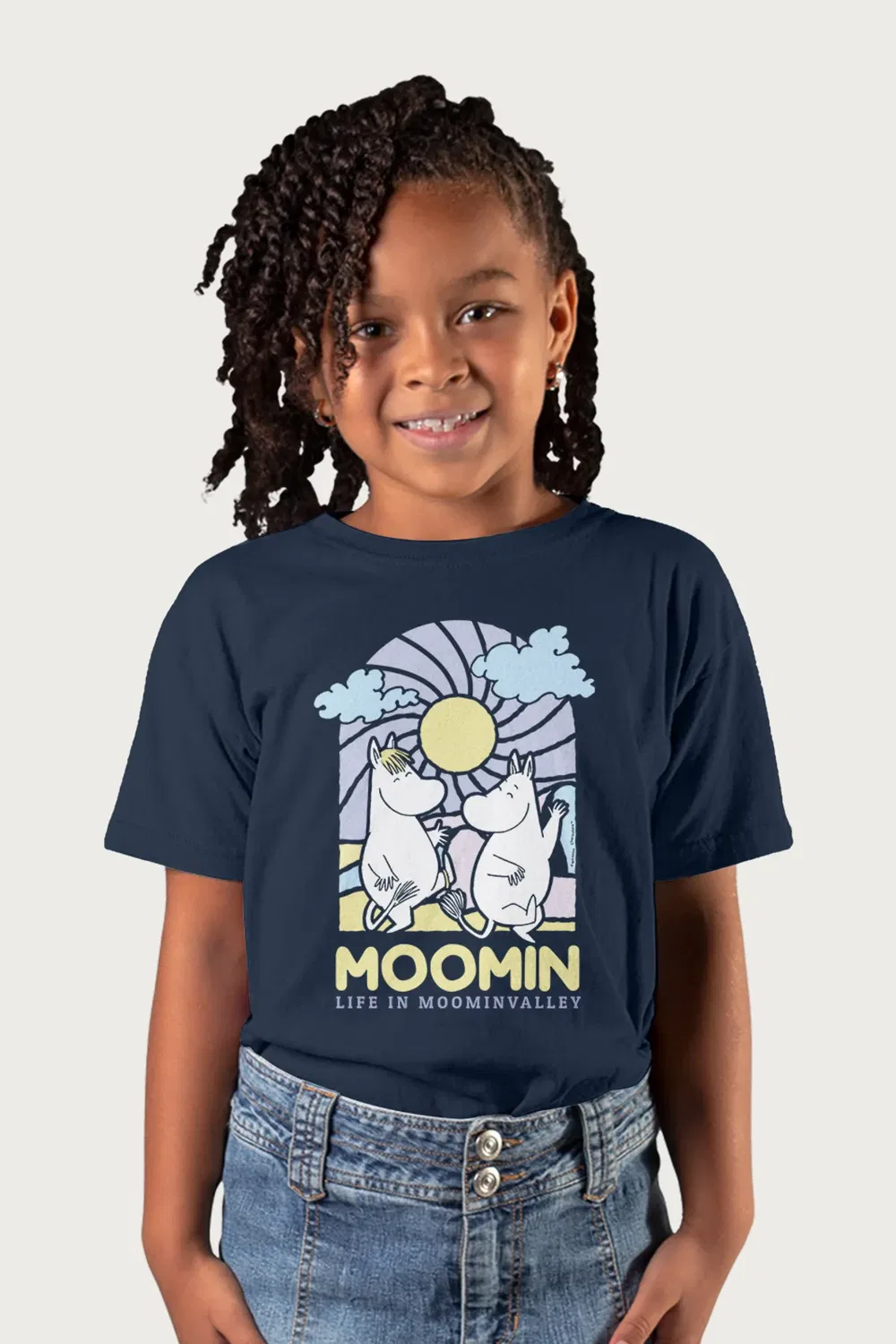 Футболка с принтом Life in Valley Moomin, Navy