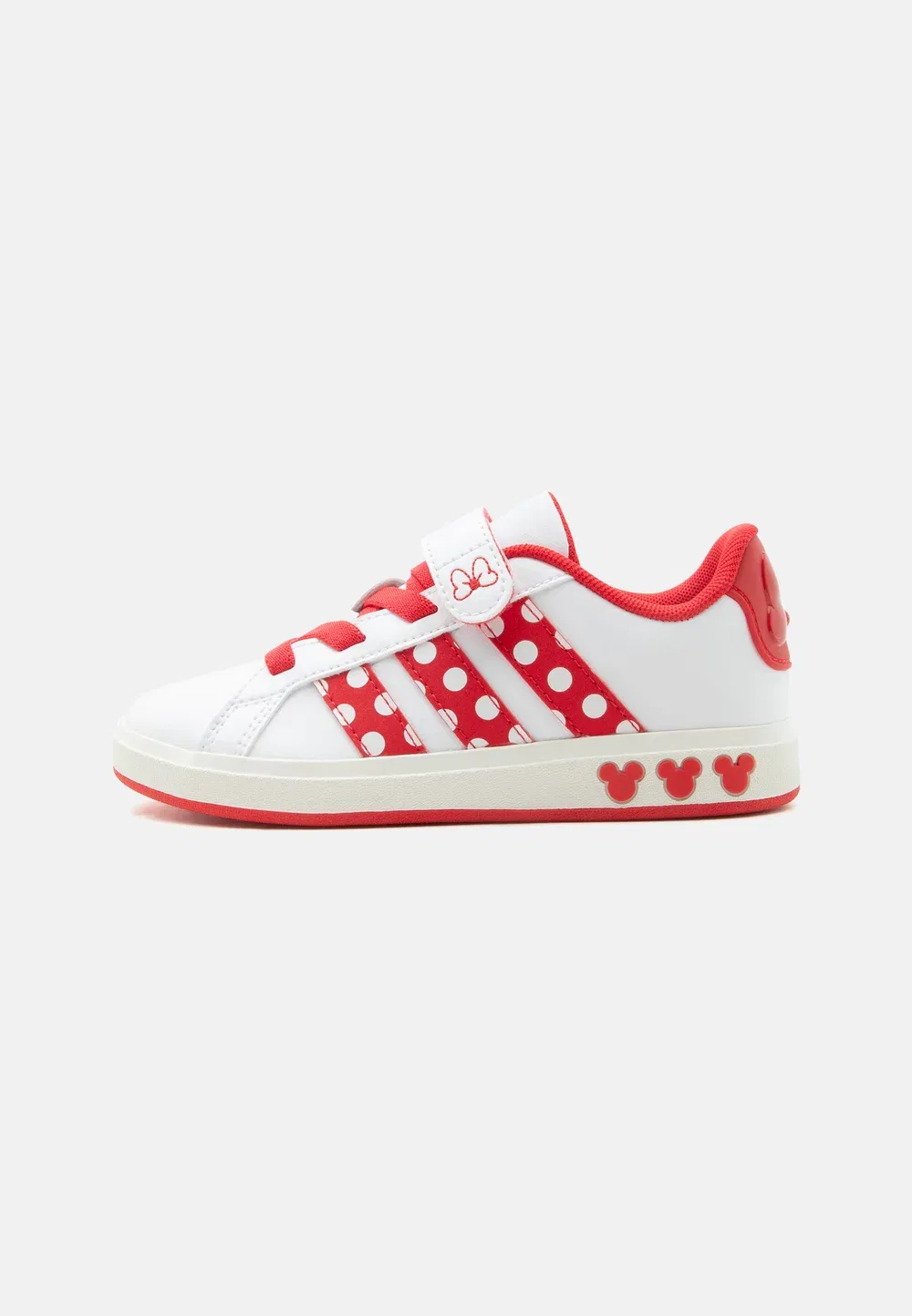 Кроссовки Grand Court Minnie унисекс Adidas Performance, Footwear White/Pure Ruby/Off White