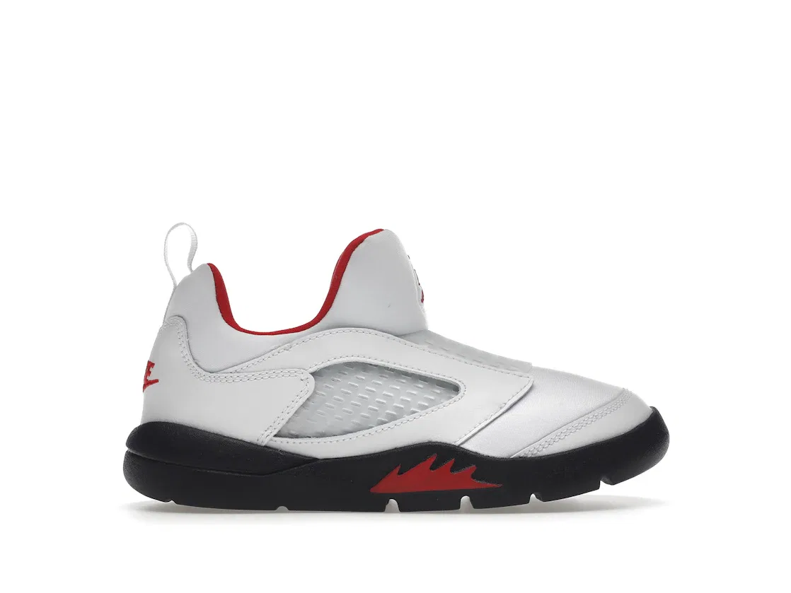 Детские кроссовки Lifestyle с принтом Jordan 5 Retro Little Flex Jordan, White/Black-University Red