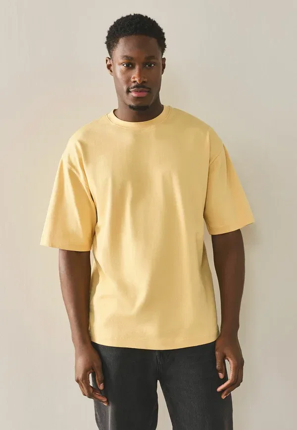 Футболки 3 шт., 100% хлопок, Heavyweight t-shirts 3 pack, Next, зеленый, синий, желтый — фото 2