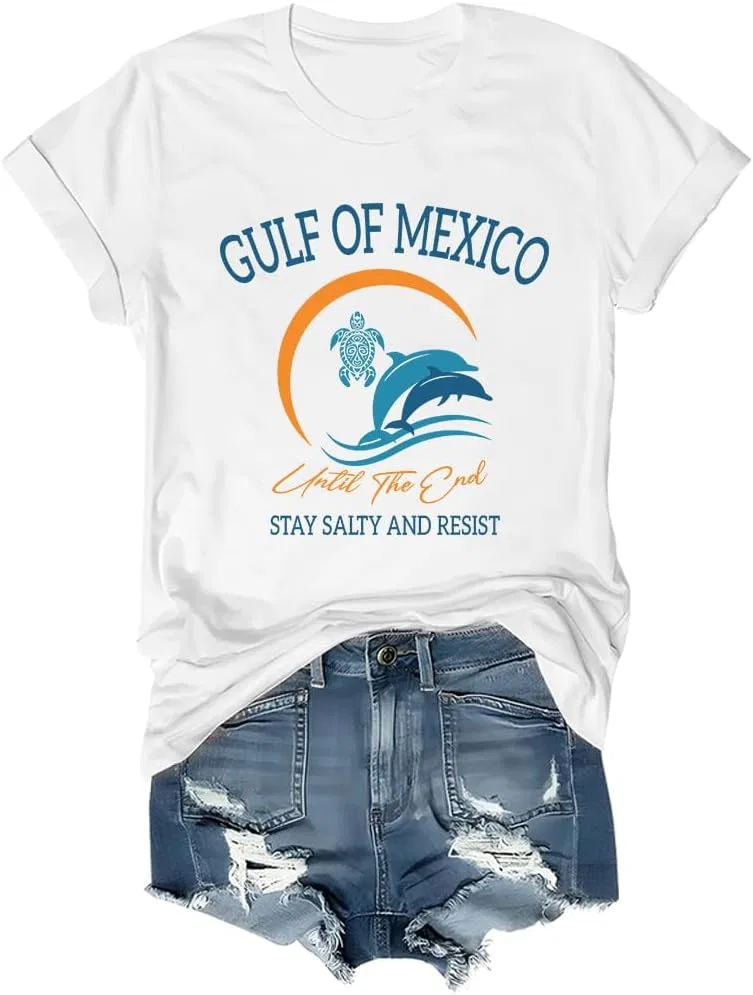 Футболка с принтом Gulf of Mexico, White