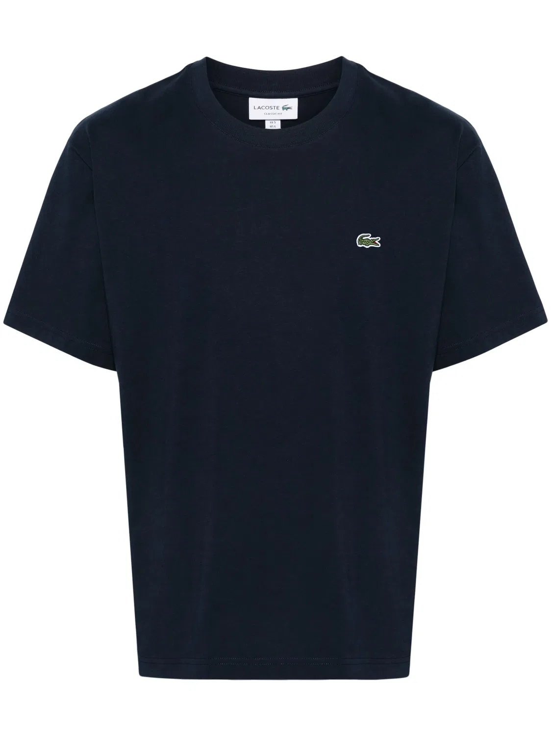 Lacoste Футболка с нашивкой-логотипом, хлопок, синий