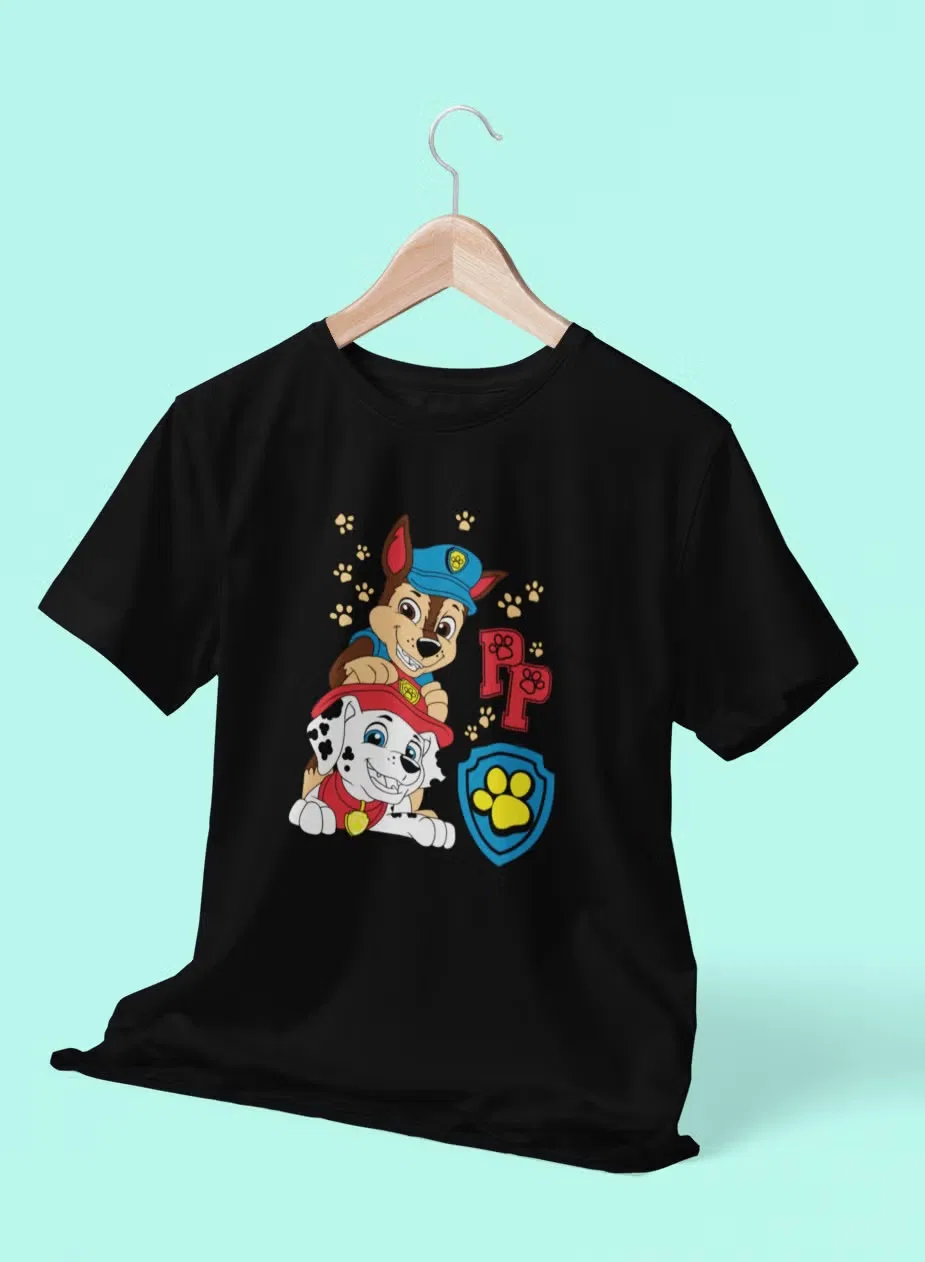 Футболка с принтом Paw Patrol Mighty Pups Zoom, черный