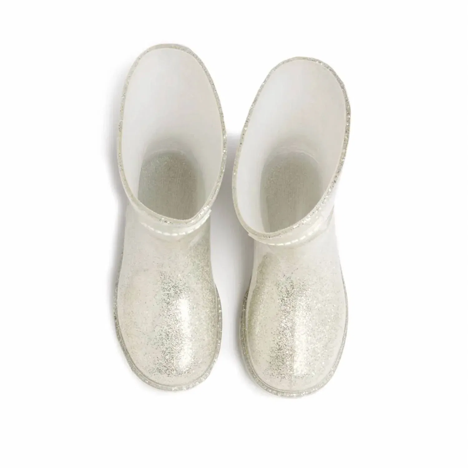 Детские дождевые сапоги для девочек с блеском Glitz Shooshoos, Silver — фото 4
