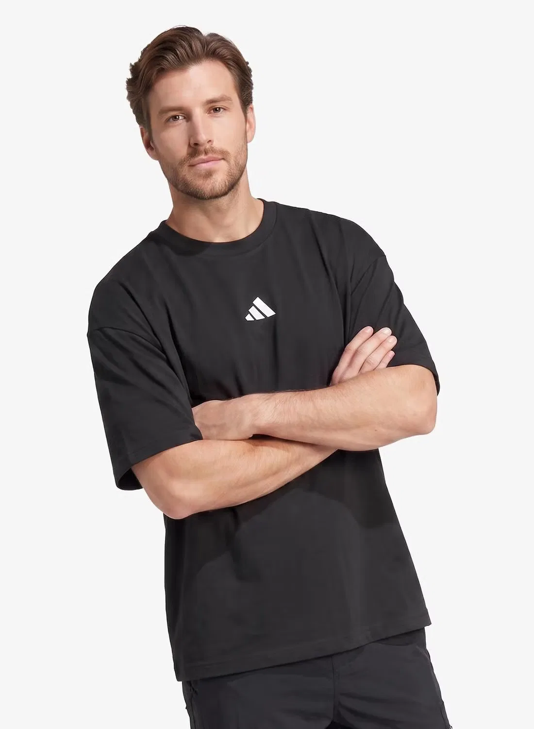 Футболка с принтом Manga Graphic Adidas, черный