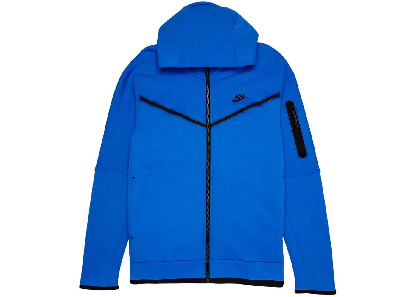 Мужская куртка-худи на молнии с капюшоном Tech Fleece Nike, Signal Blue/Black