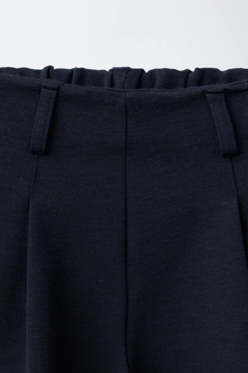 Длинные плиссированные бермудские шорты ZARA, Navy blue — фото 3