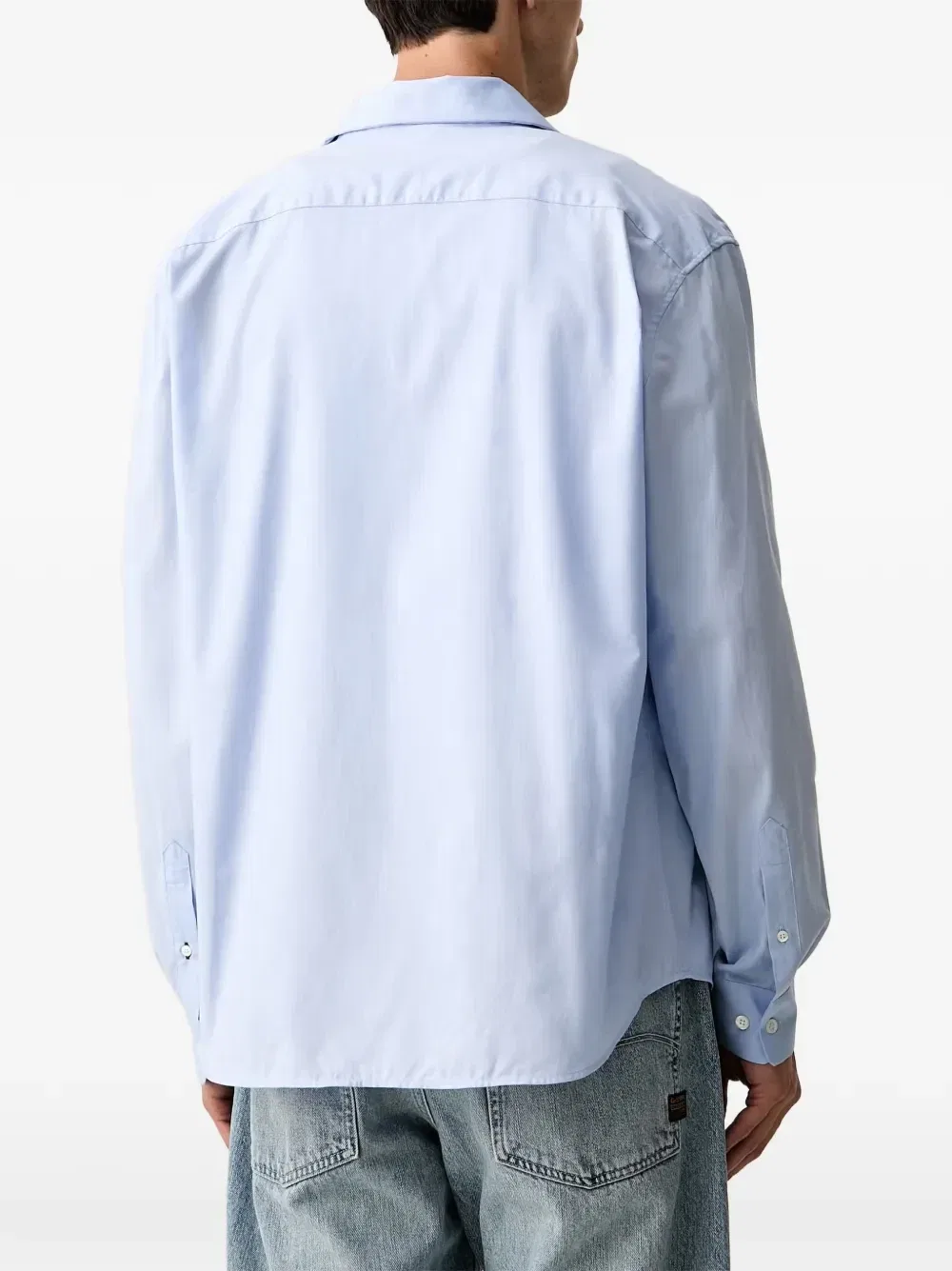 Хлопковая рубашка Lacoste, синий — фото 3