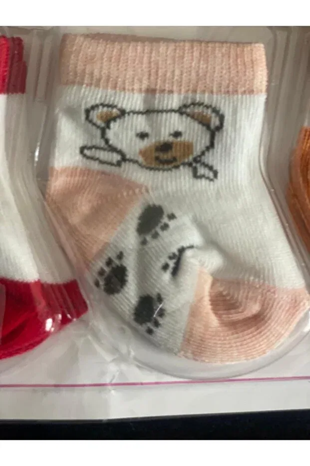 Детские носки для новорожденных хлопковые Pirinç Bebe, Yellow — фото 3
