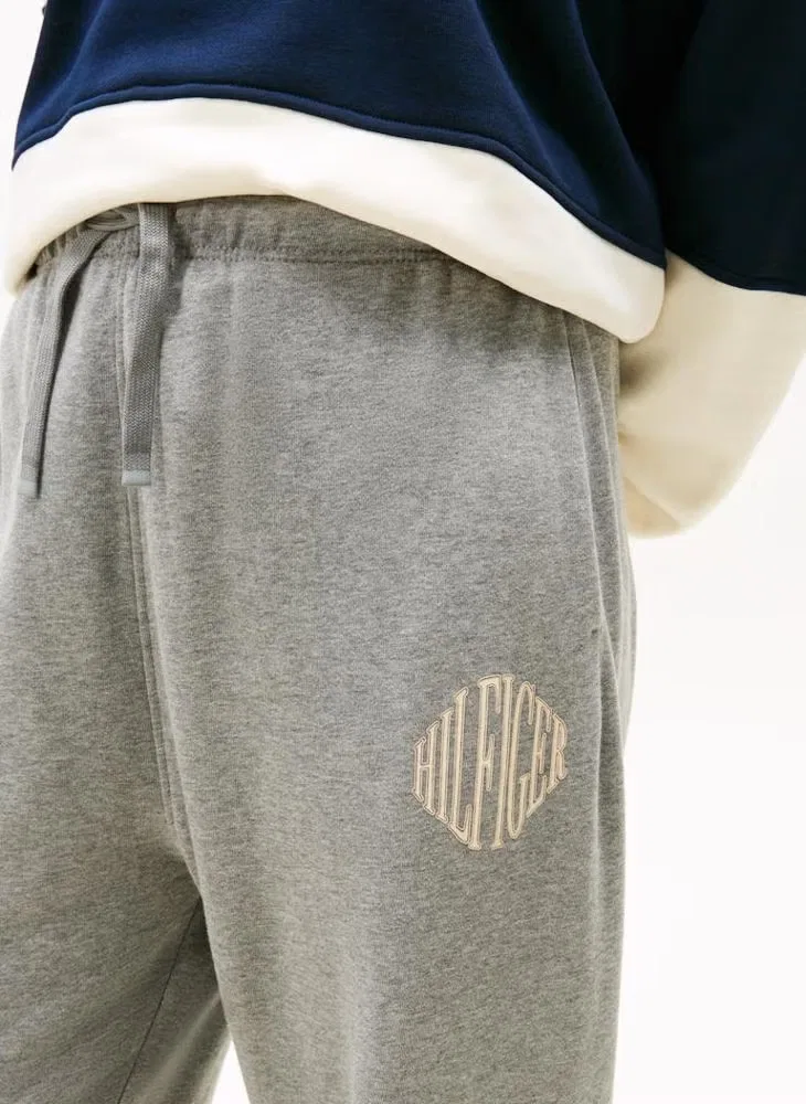 Спортивные брюки с логотипом на кулиске Tommy Hilfiger, серый меланж — фото 3