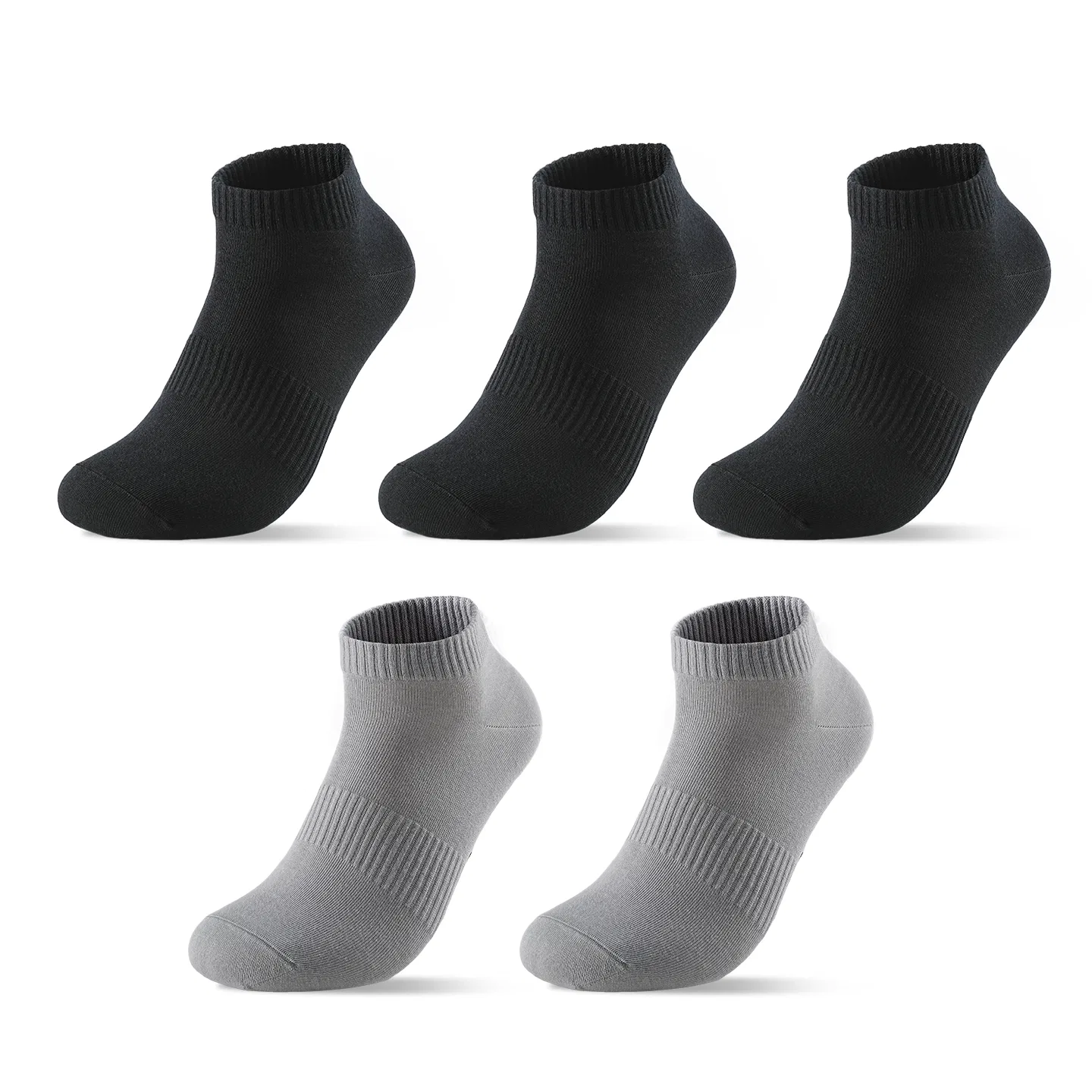 Детские носки-невидимки с принтом, комплект из 5 пар, Dickies, Black/Light Gray