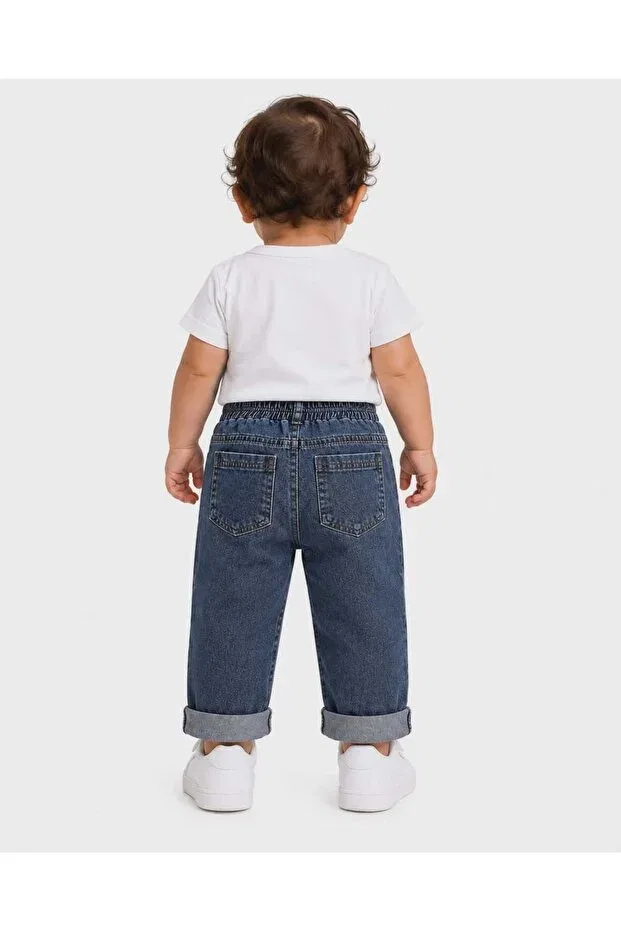 Детские брюки для мальчиков хлопковые Isyiz baby boy jeans pants Outlet, Blue — фото 3