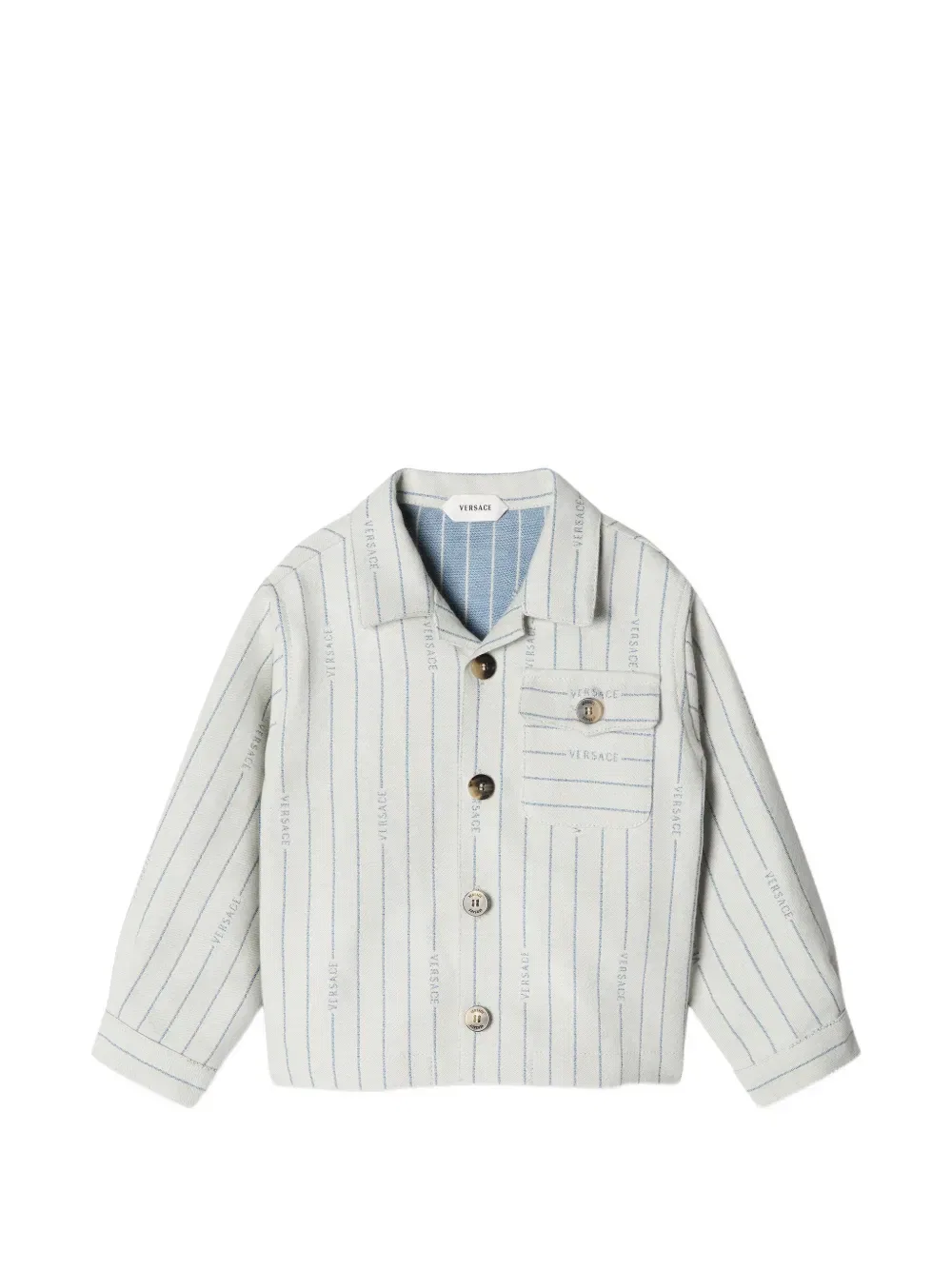 Бомбер хлопковый Versace Kids, синий