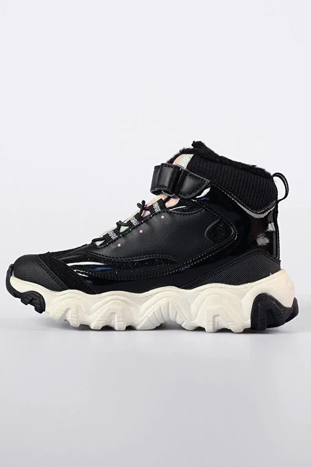 Детские ботинки для девочек без каблука Radus Velcro Girls' Daily Boots Vicco, Black — фото 2