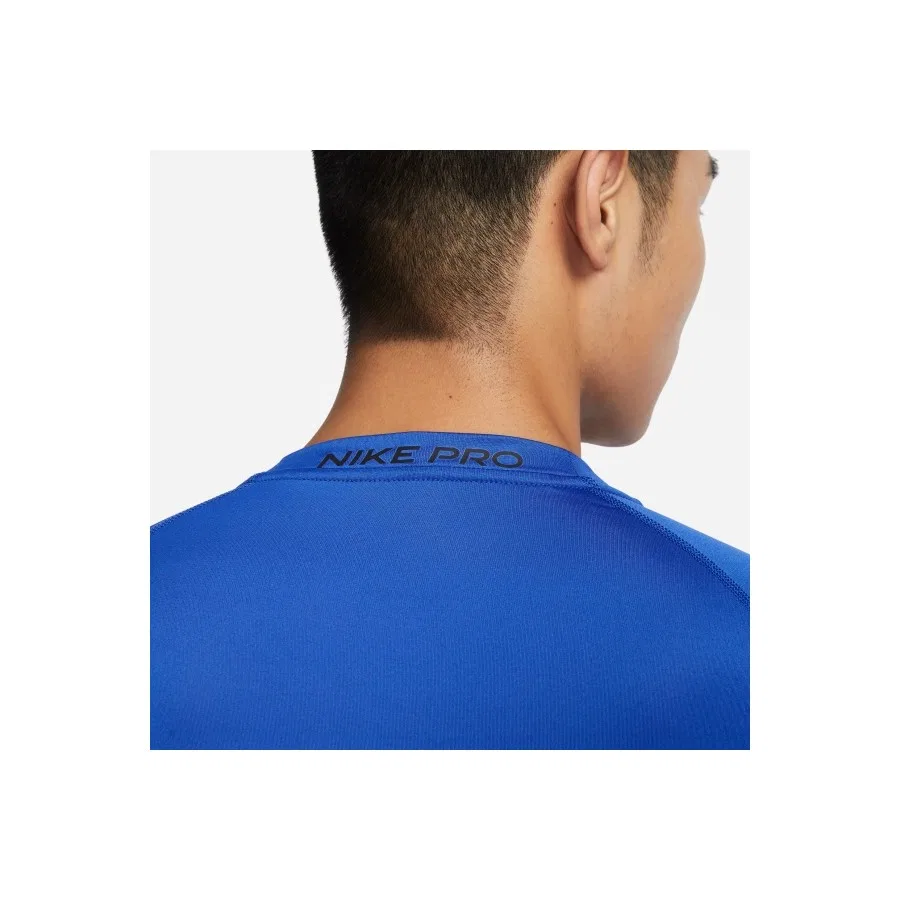 Спортивная футболка с коротким рукавом Nike Pro Dri-Fit, Темно-синий — фото 4