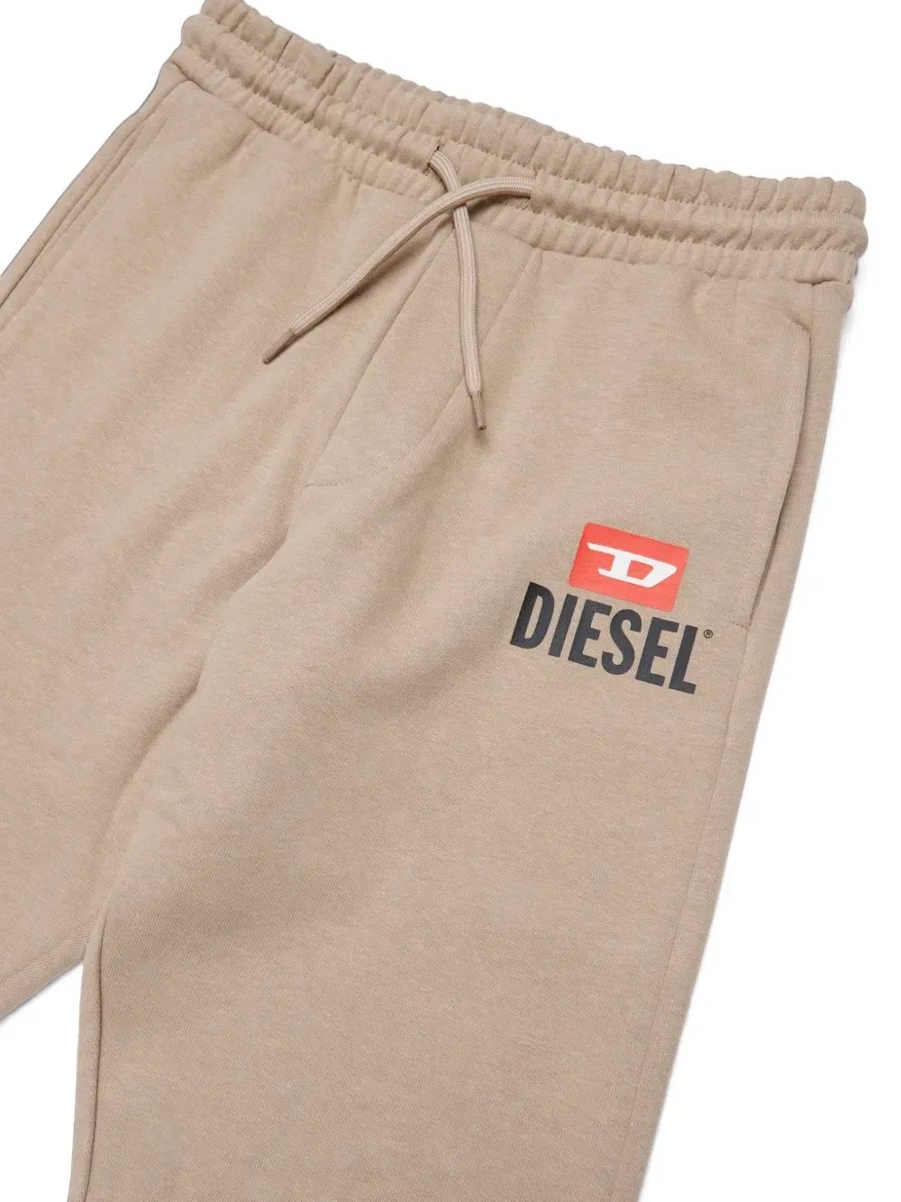 Спортивный костюм с логотипом Diesel Kids, бежевый — фото 4