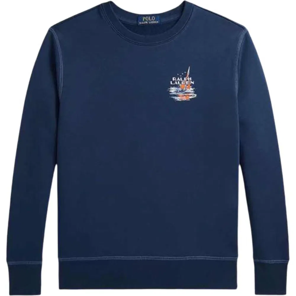 Детский свитшот с круглым вырезом Marine Blue Polo Ralph Lauren