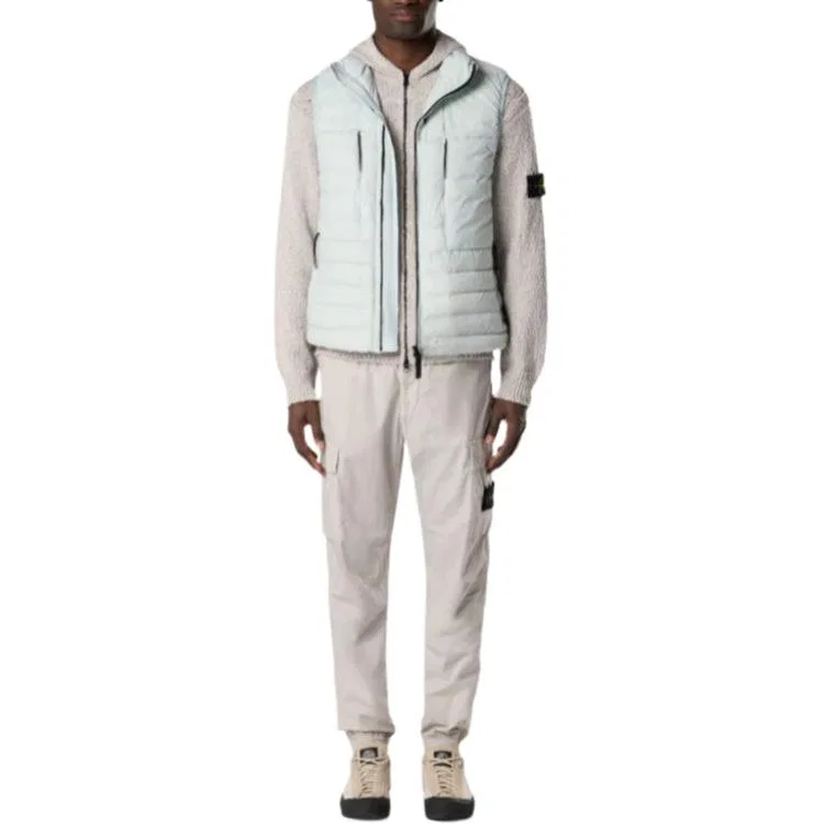 Стеганый жилет STONE ISLAND, Sky Blue — фото 4