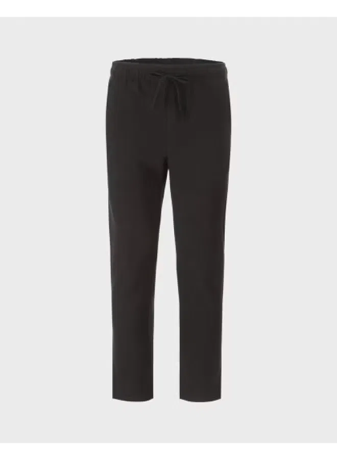 Брюки с завязками хлопковые Zara, черный