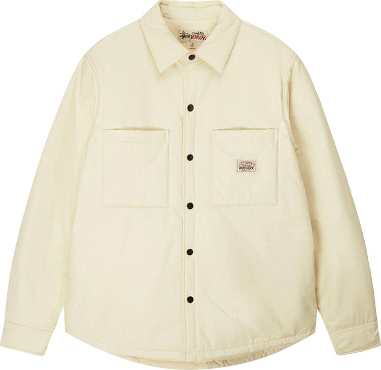 

Рубашка Stussy Padded Tech Over Shirt 'Natural', кремовый