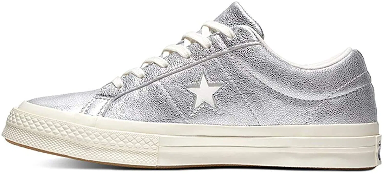 Детские кроссовки для мальчиков с принтом Lifestyle One Star Ox Converse, Multicoloured Silver Egret