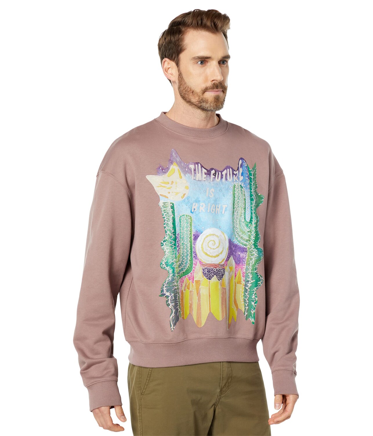 

Худи Blue Marble Paris, Future Print Crew Neck, Коричневый, Худи Blue Marble Paris, Future Print Crew Neck
