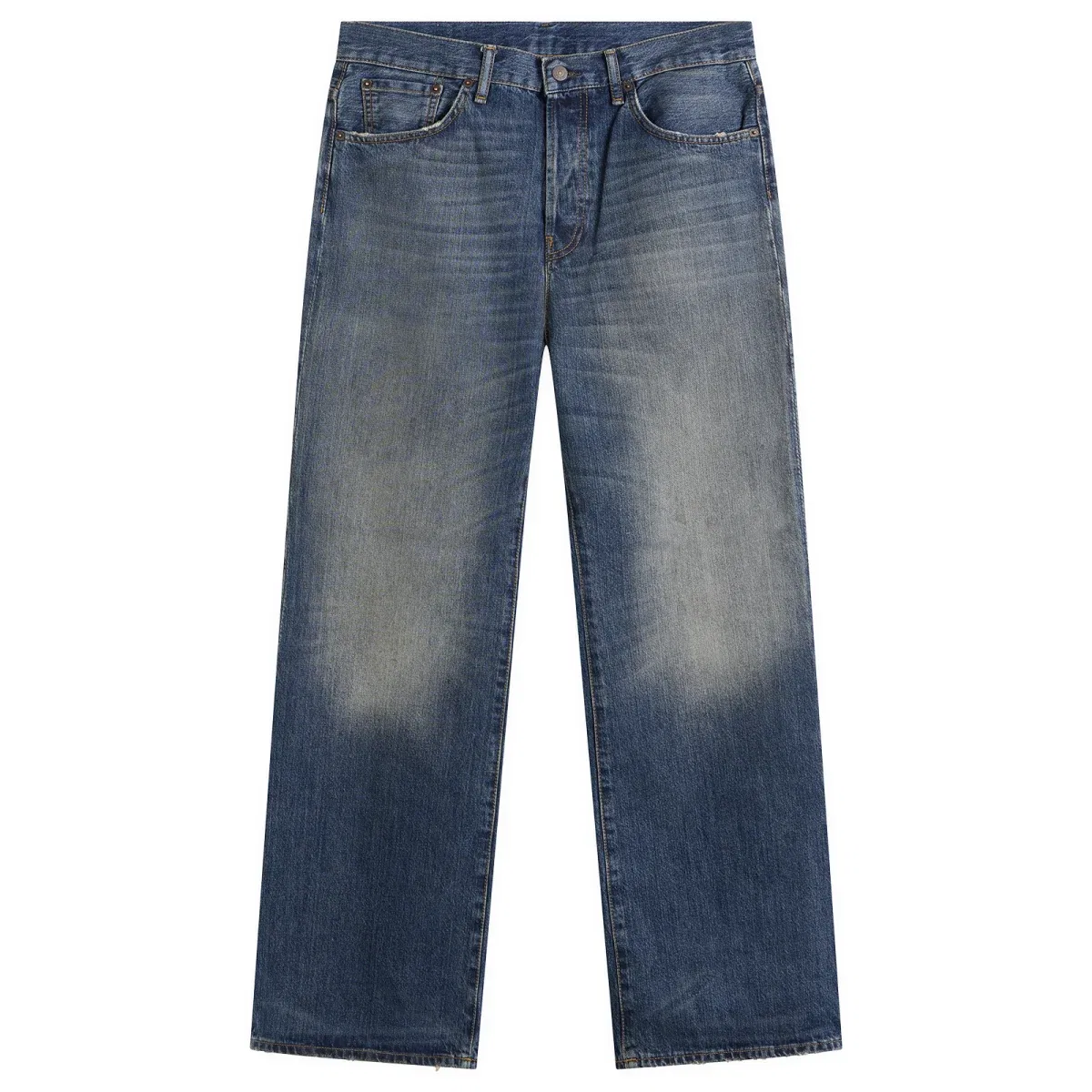Джинсы прямого кроя 2021 Mid Blue Bingo Wash Straight Acne Studios, Mid Blue