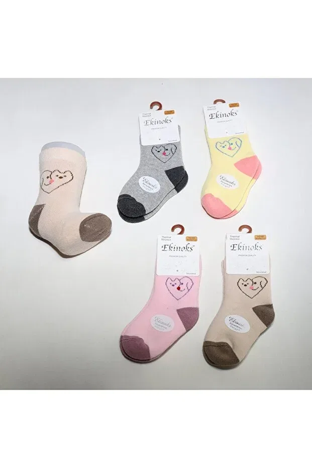 Детские носки с принтом 4-Piece allnney pattern baby towel socket assortment Bebek Meselesi, Mixed Color