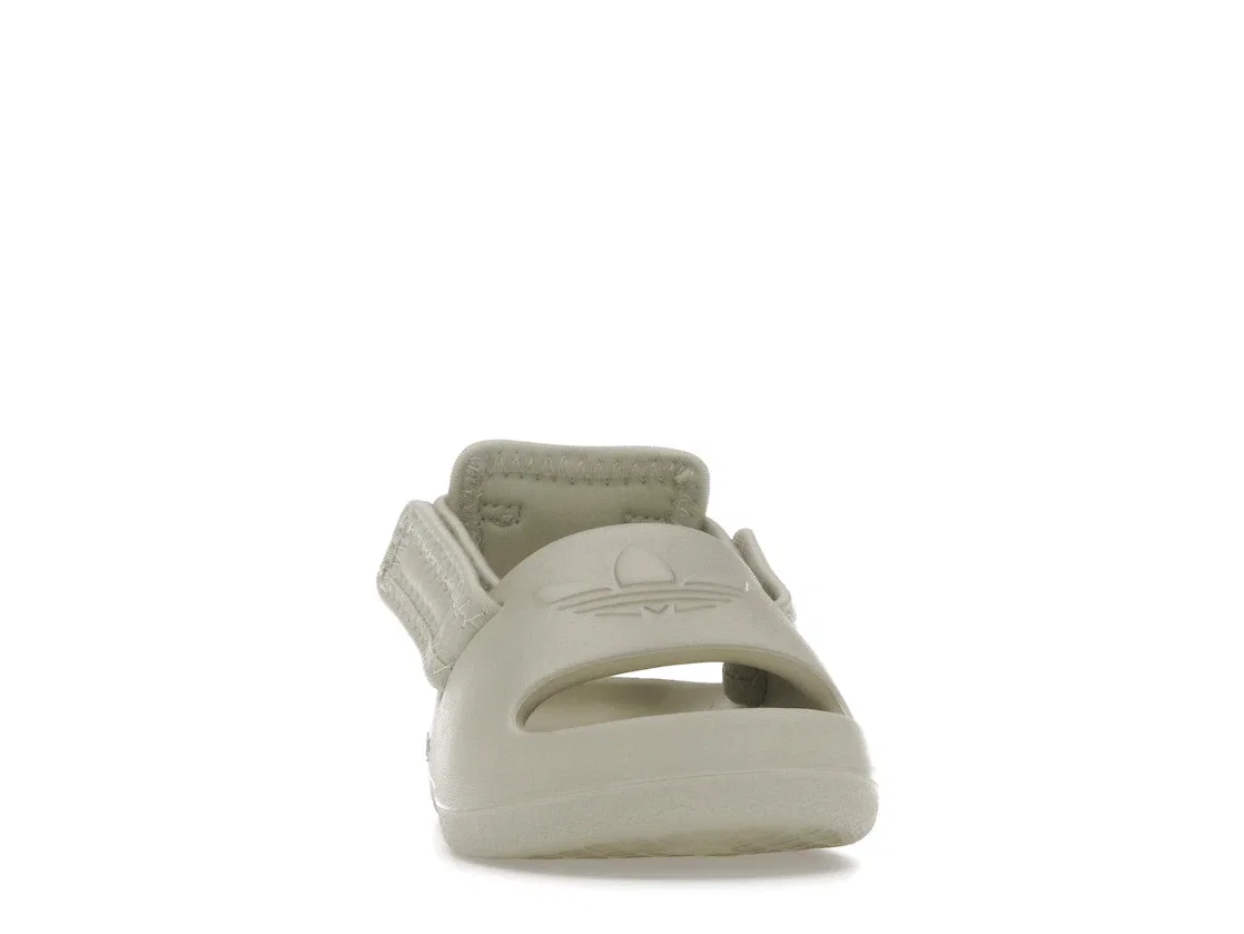 Детские шлепанцы с закрытым носком Adidas adiFOM Adilette Slides, Putty Grey — фото 2