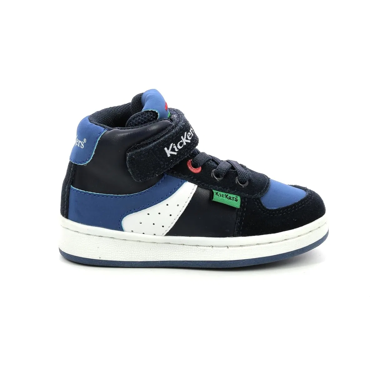 Детские кроссовки для мальчиков высокие Bilbon BB Mid Kickers, Navy Blue Glitter