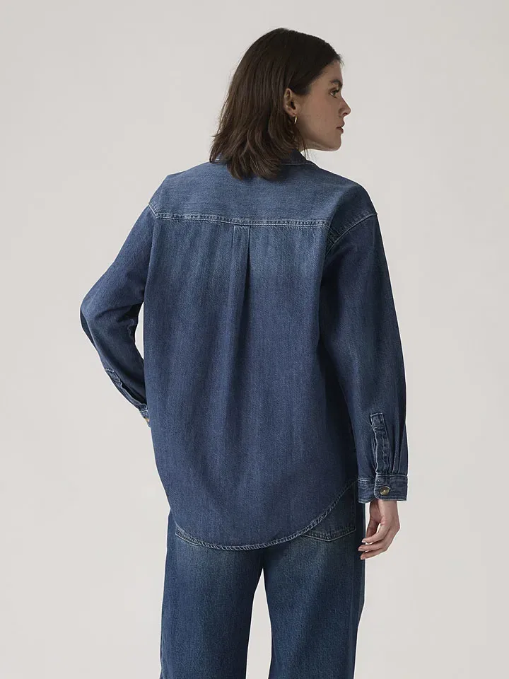 Женская рубашка джинсовая Iris Levi's, Blue — фото 3