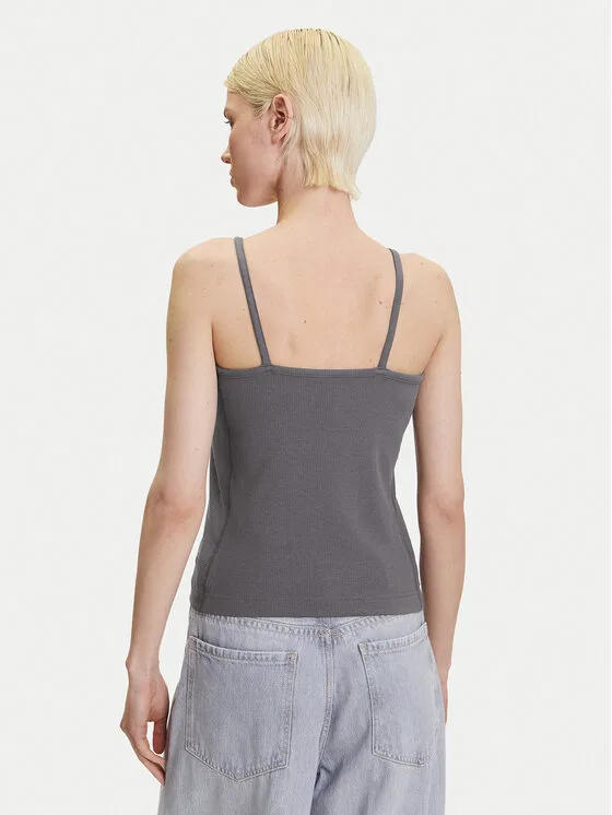 Топ slim fit ALL SZN Rib Adidas, серый — фото 3