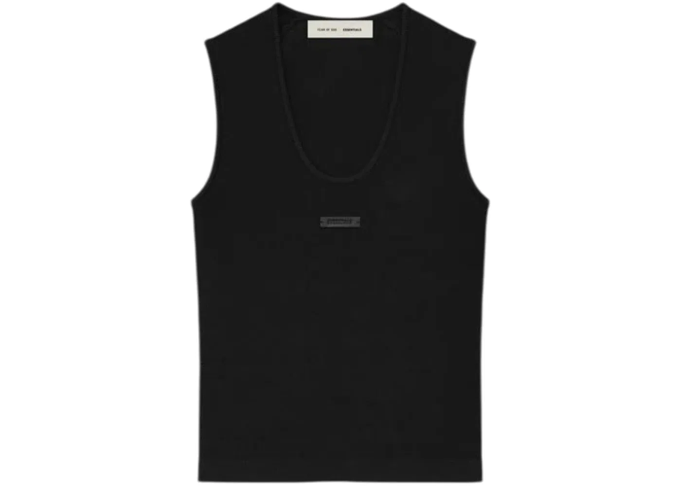Женский топ-майка Essentials Rib Tank Fear of God, Vintage Black