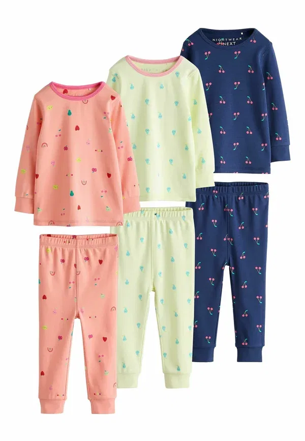 Комплект пижам из 3 штук, хлопок, Polyester, Next, multi, мультиколор