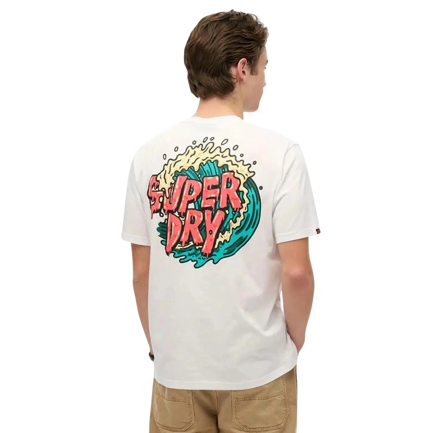 Мужская футболка свободного кроя Narrative Loose Superdry, Weiß — фото 3