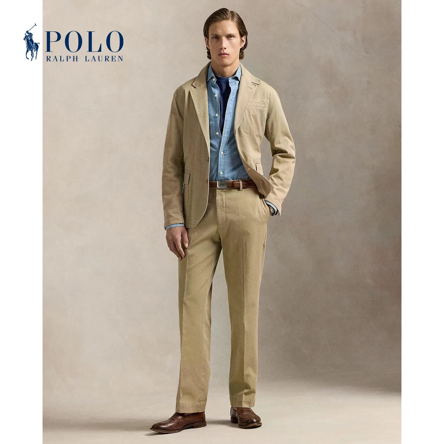 Мужской деловой костюм 250-Khaki Polo Ralph Lauren — фото 4