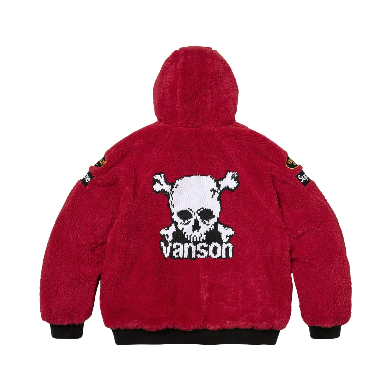 Куртка стеганая x Vanson Leathers Reversible Hooded Supreme, Navy — фото 2