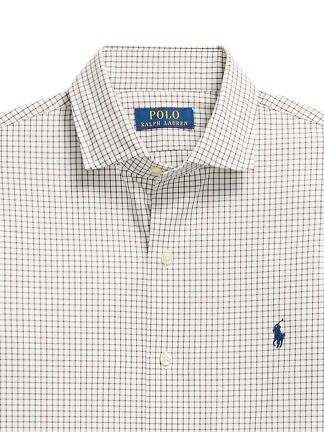 Рубашка с длинными рукавами в клетку Polo Ralph Lauren, нейтральные — фото 2