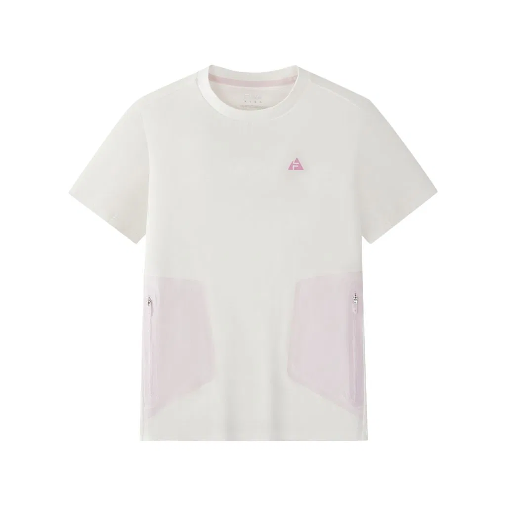 Футболка с круглым вырезом FILA KIDS Cloud White