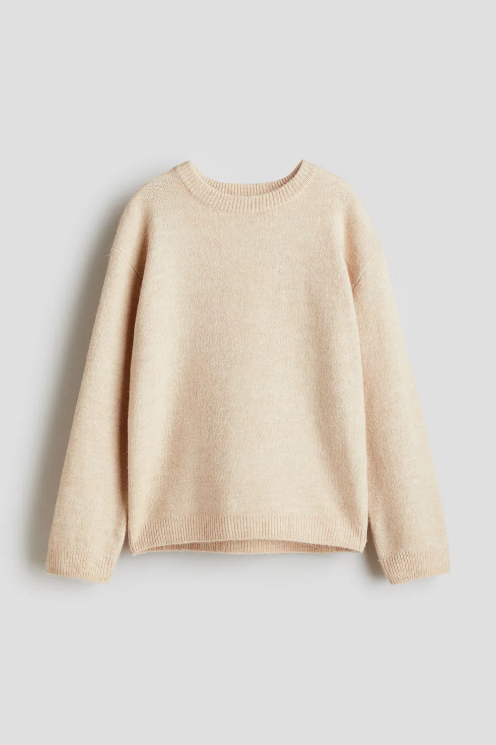 Пуловер свободного кроя H&M, Hellbeige — фото 3