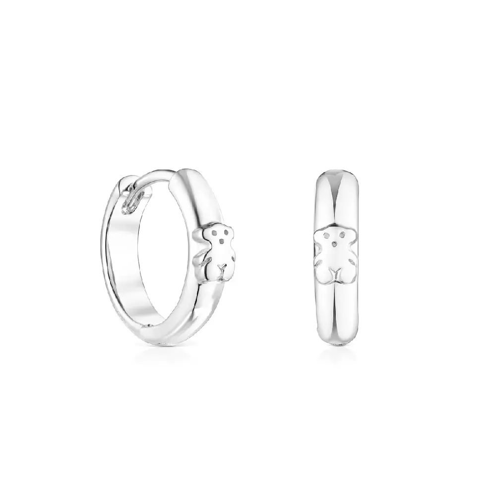 

Серьги Tous Basics Bear Hoop With Bear, серебро