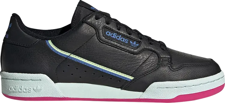 

Кроссовки Adidas Wmns Continental 80 'Black Blue Yellow', черный