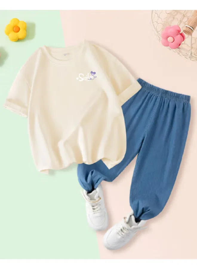 Комплект детский с коротким рукавом и брюками от комаров Jeanswest, абрикосовый