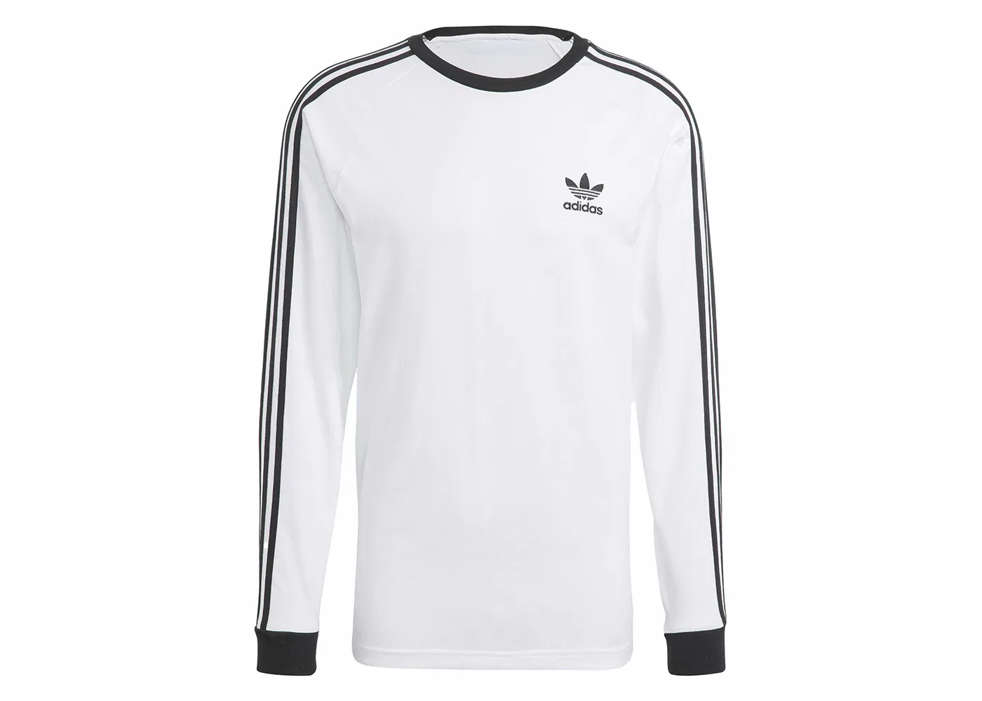 Мужская футболка с длинным рукавом Adicolor Classics 3-Stripes Adidas, White