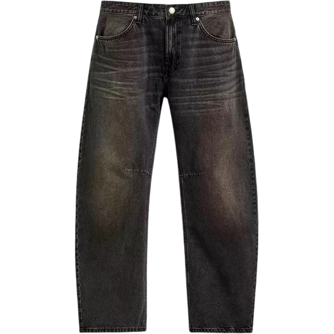 Мужские джинсы свободного кроя ZARA, Black — фото 3