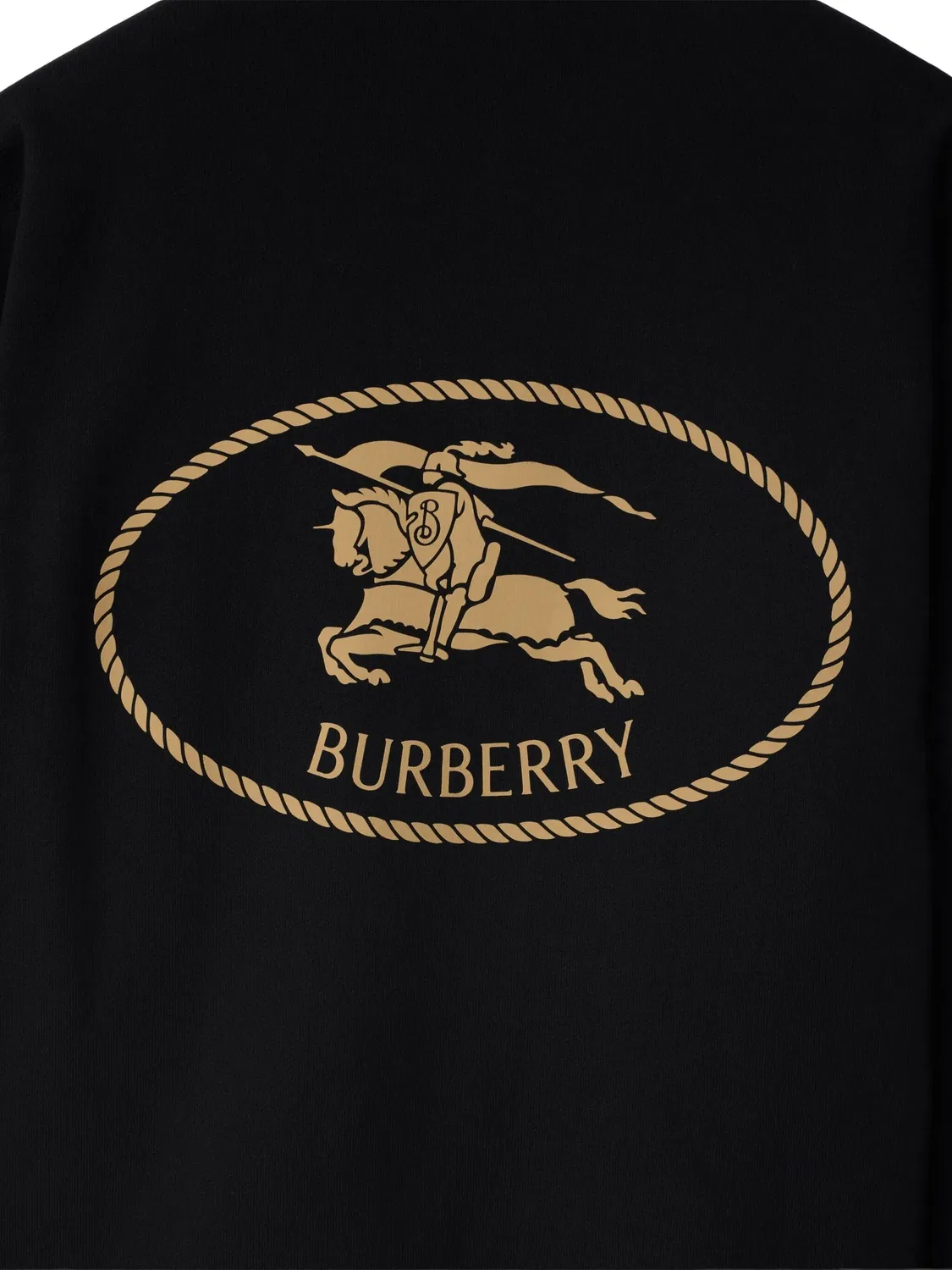 Свитшот Burberry Knight Stamp из хлопка, черный — фото 2